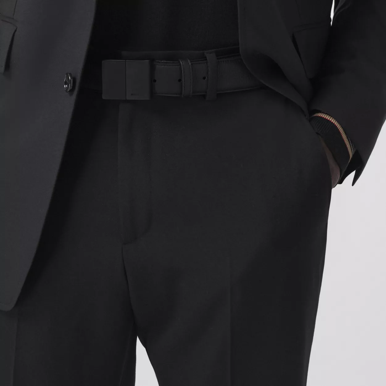  Thắt Lưng Nam Burberry Grainy Leather Belt 'Black' 