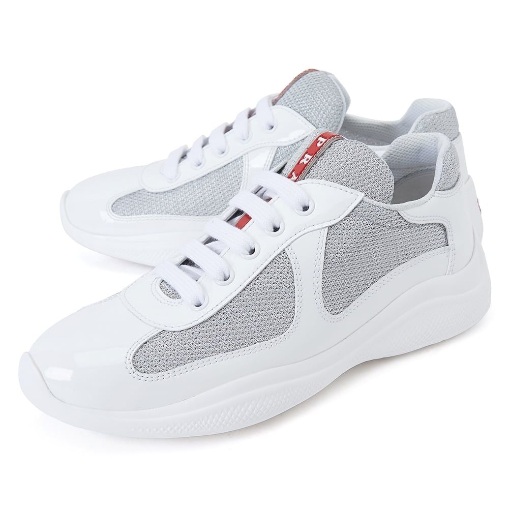  Giày Sneaker Nữ Prada America's Cup 'White' 