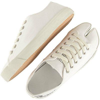  Giày Nam Maison Margiela Tabi Low 'White' 