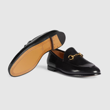  Giày Nam Gucci Jordaan Loafer 'Black Leather' 