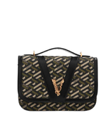  Túi Nữ Versace La Greca Signature 'Black Khaki' 