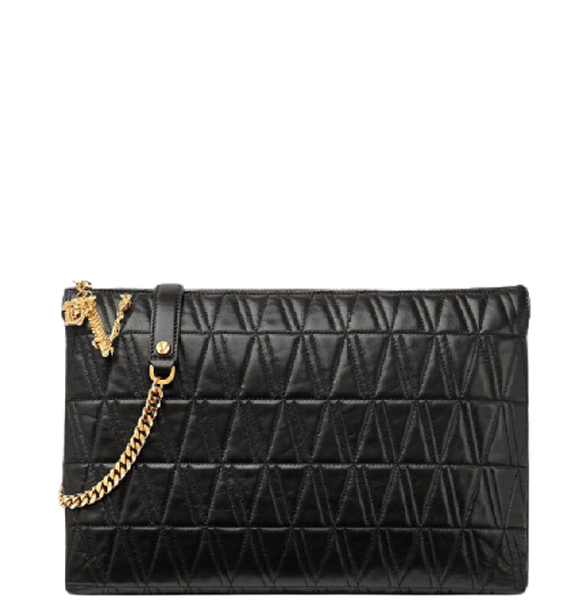  Túi Nữ Versace Virtus Shoulder 'Black' 