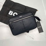  Túi Hugo Boss Beauty Case Faux Monograms Model 'Black' 