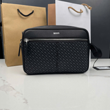  Túi Hugo Boss Beauty Case Faux Monograms Model 'Black' 