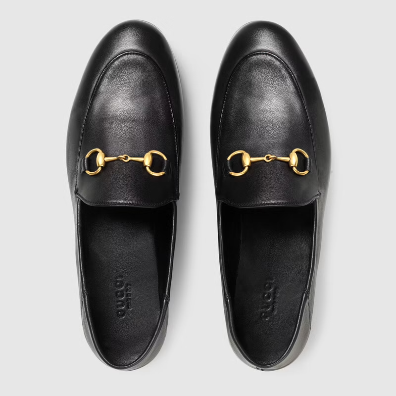  Giày Nữ Gucci Horsebit Loafer 'Black Leather' 