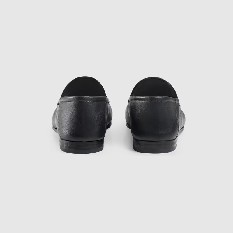  Giày Nữ Gucci Horsebit Loafer 'Black Leather' 