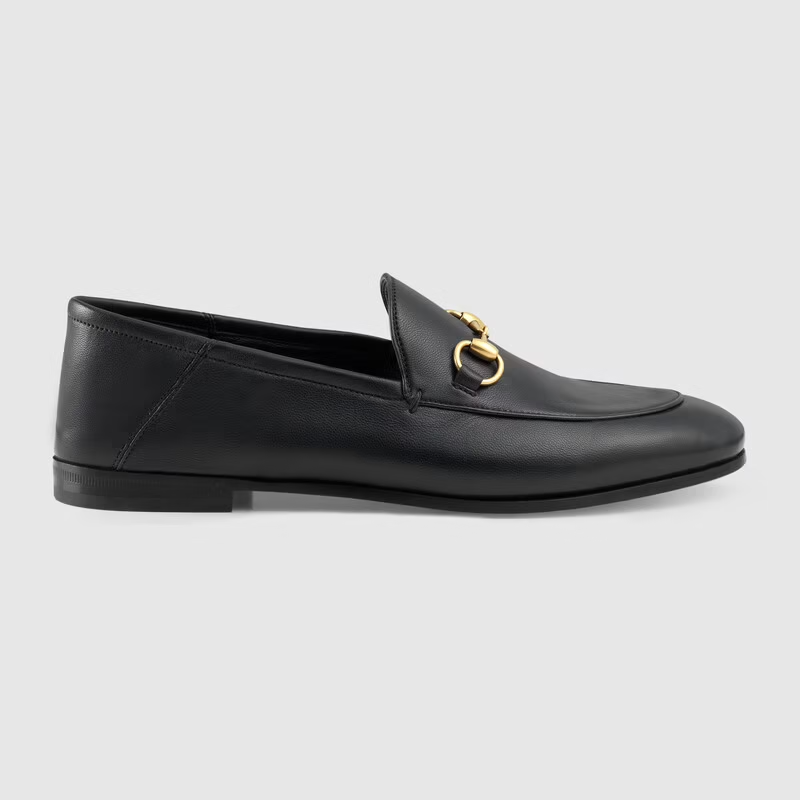  Giày Nữ Gucci Horsebit Loafer 'Black Leather' 