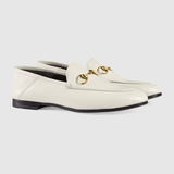  Giày Nữ Gucci Horsebit Loafer 'White Leather' 