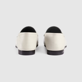  Giày Nữ Gucci Horsebit Loafer 'White Leather' 