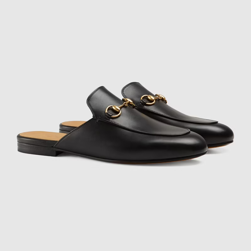  Giày Nữ Gucci Princetown Leather Slipper 'Black' 