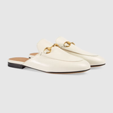  Giày Nữ Gucci Princetown Slipper Leather 'White' 
