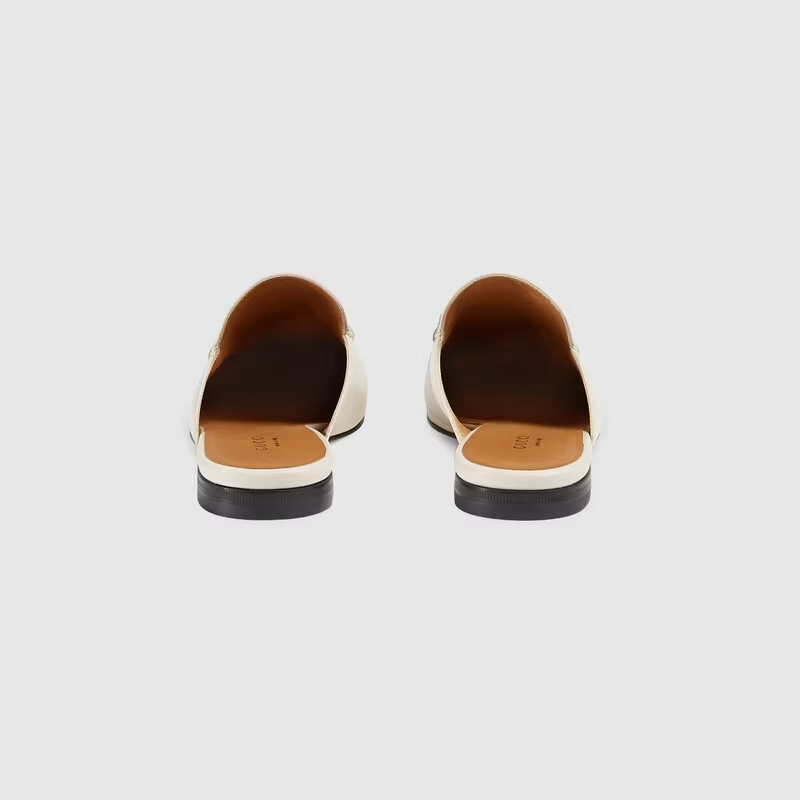  Giày Nữ Gucci Princetown Slipper Leather 'White' 
