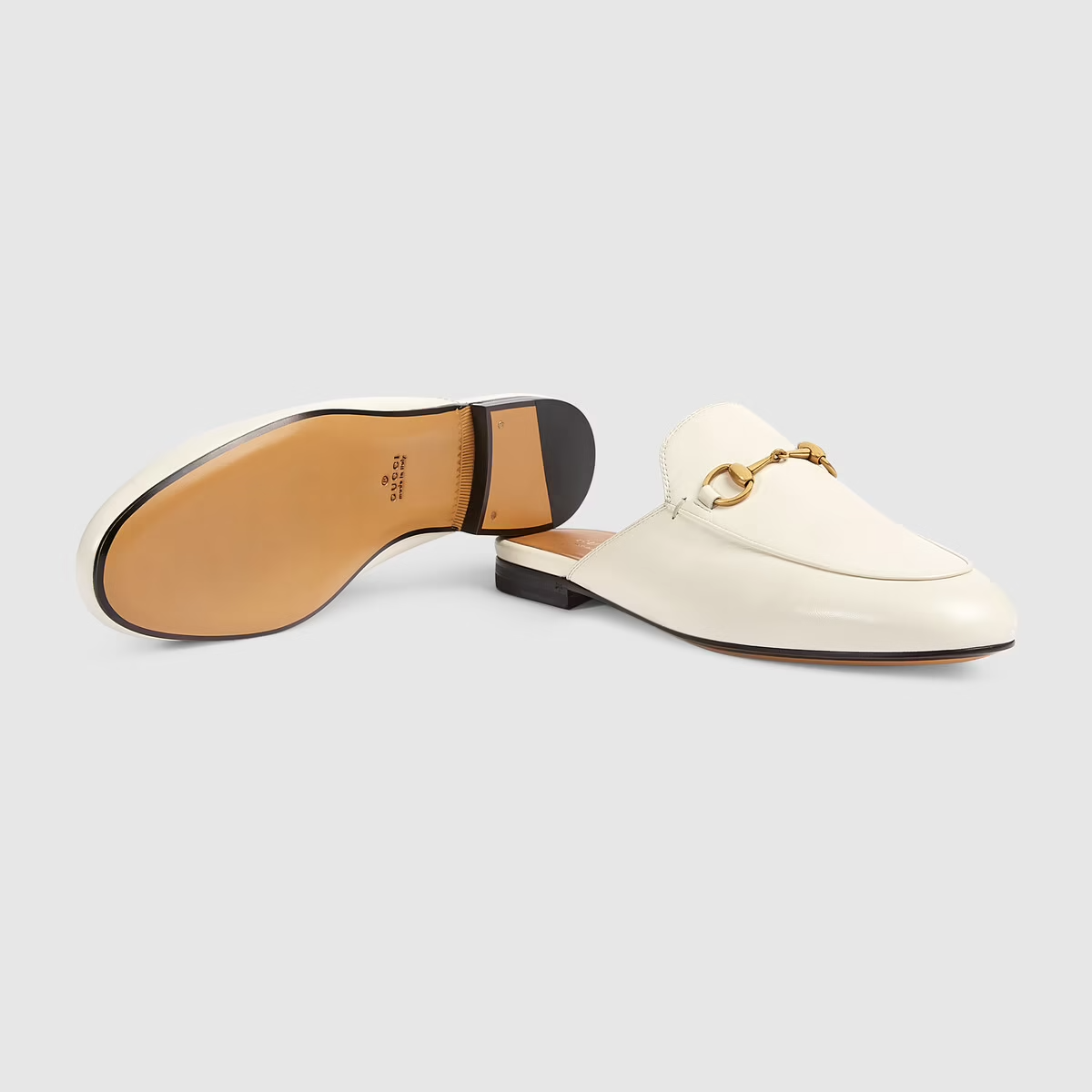  Giày Nữ Gucci Princetown Slipper Leather 'White' 