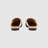  Giày Nữ Gucci Leather Slipper 'White Leather' 