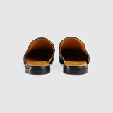  Giày Nam Gucci Leather Horsebit Slipper Leather 'Black' 