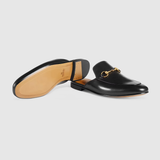 Giày Nam Gucci Leather Horsebit Slipper Leather 'Black' 
