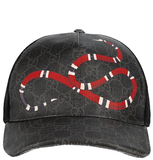  Mũ Nam Gucci Kingsnake GG Supreme 'Black Grey' 