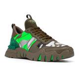  Giày Nam Valentino Rockrunner Camo Plus 'Military Neon Green' 