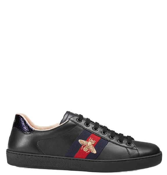  Giày Nam Gucci Bee Ace Embroidered 'Black' 
