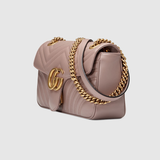  Túi Nữ Gucci Marmont Matelassé Mini Bag 'Dusty Pink' ‎ 