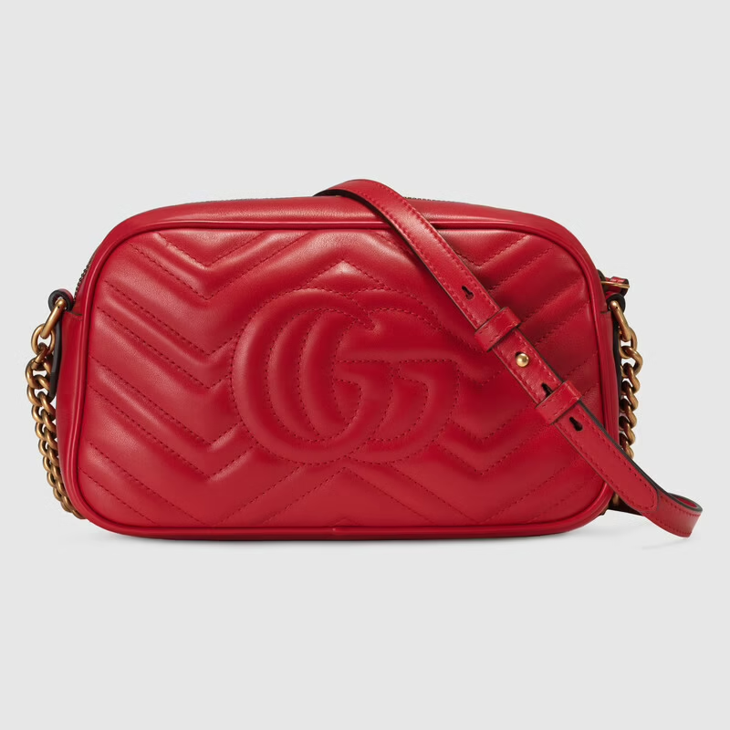 Túi Gucci Nữ Marmont Small Matelassé Shoulder Bag 'Red' 447632-DTD1T-6 –  LUXITY