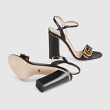  Giày Nữ Gucci Sandal Leather 'Black' 