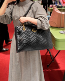  Túi Gucci GG Marmont Quilted Shoulder Bag 'Black' 