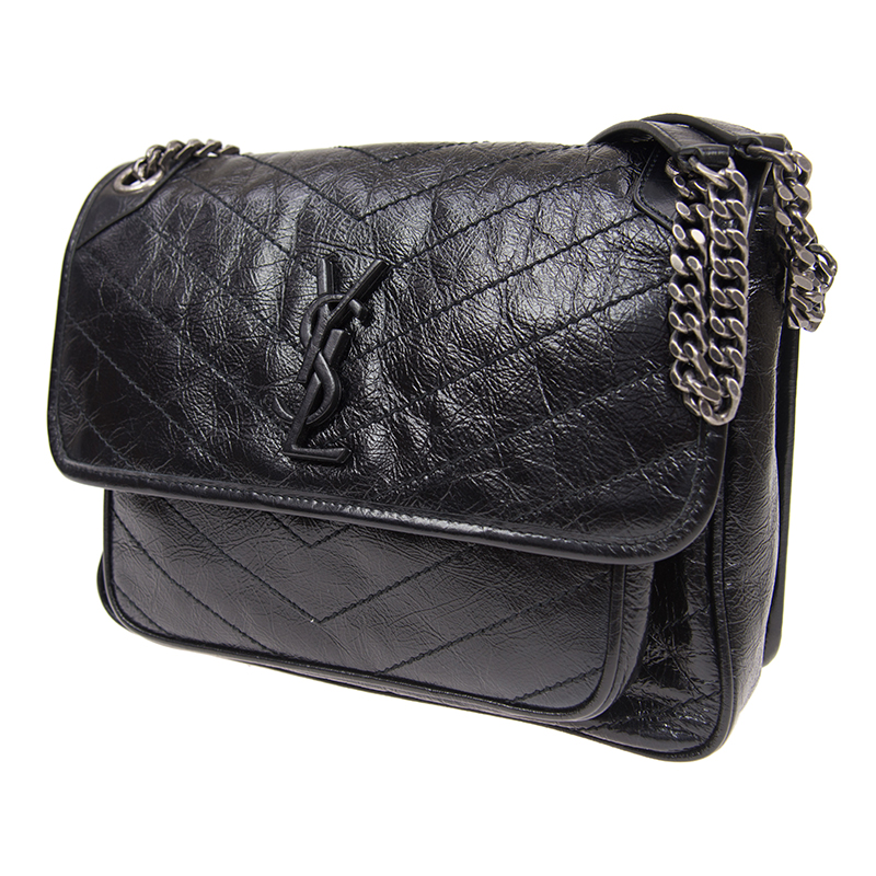  Túi Nữ Saint Laurent Niki Medium Leather 'Black' 