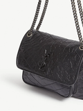  Túi Nữ Saint Laurent Niki Medium Leather 'Black' 