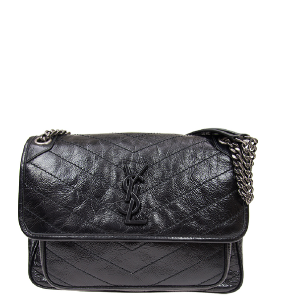  Túi Nữ Saint Laurent Niki Medium Leather 'Black' 