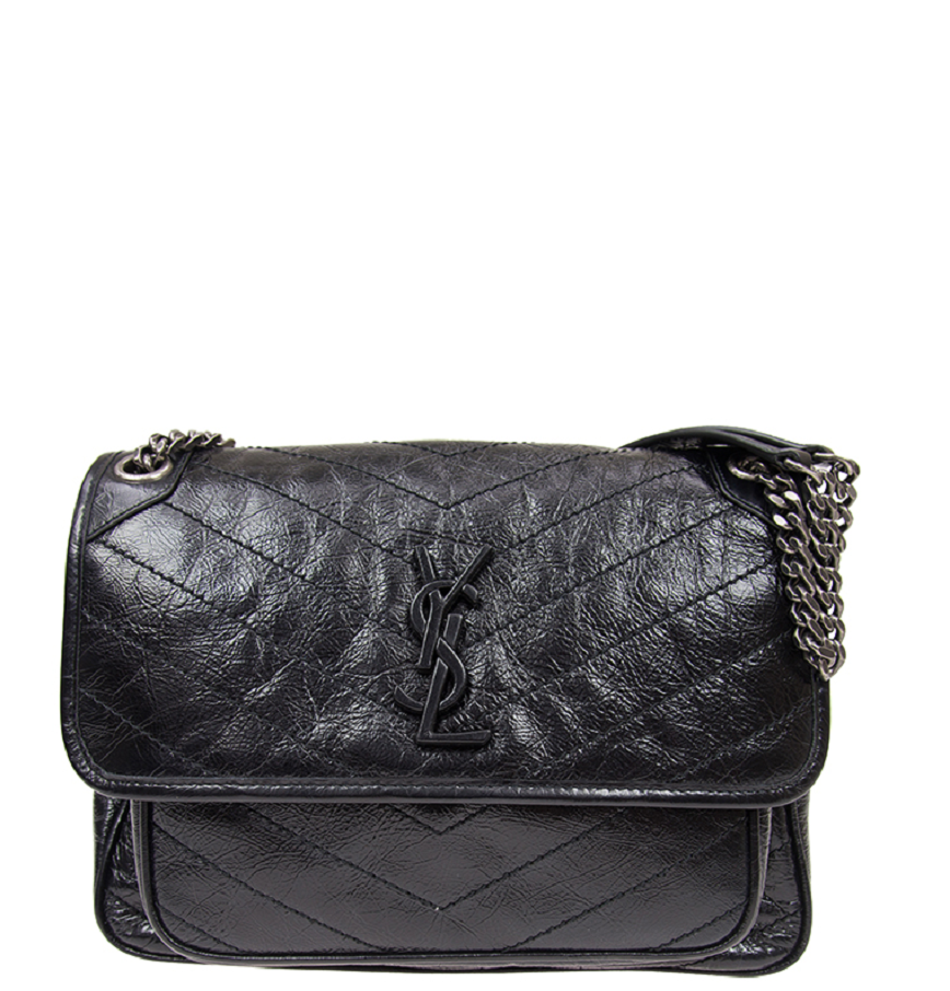  Túi Nữ Saint Laurent Niki Medium Leather 'Black' 
