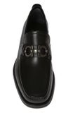  Giày Salvatore Ferragamo Nam Loafer With Gancini Ornament 'Black' 