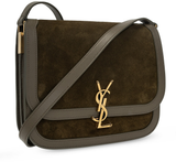  Túi Nữ Saint Laurent Suede Smooth Solferino 'Khaki' 