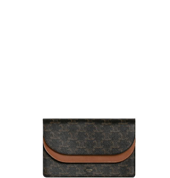  Túi Nữ Celine Wallet On Strap In Triomphe 'Black' 