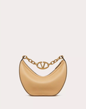  Túi Nữ Valentino Small Vlogo Moon Leather Chain 'Cappuccino' 