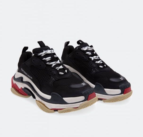  Giày Nữ Balenciaga Triple S Lace Up 'Mutilcolor' 