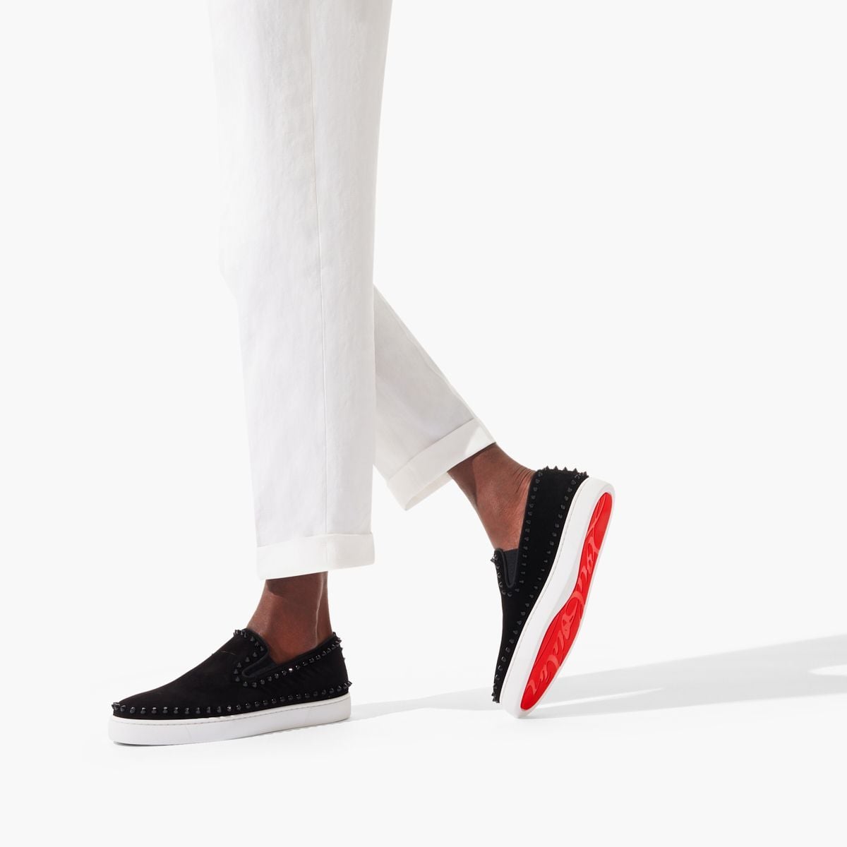  Giày Nam Christian Louboutin Pik Boat 'Black' 