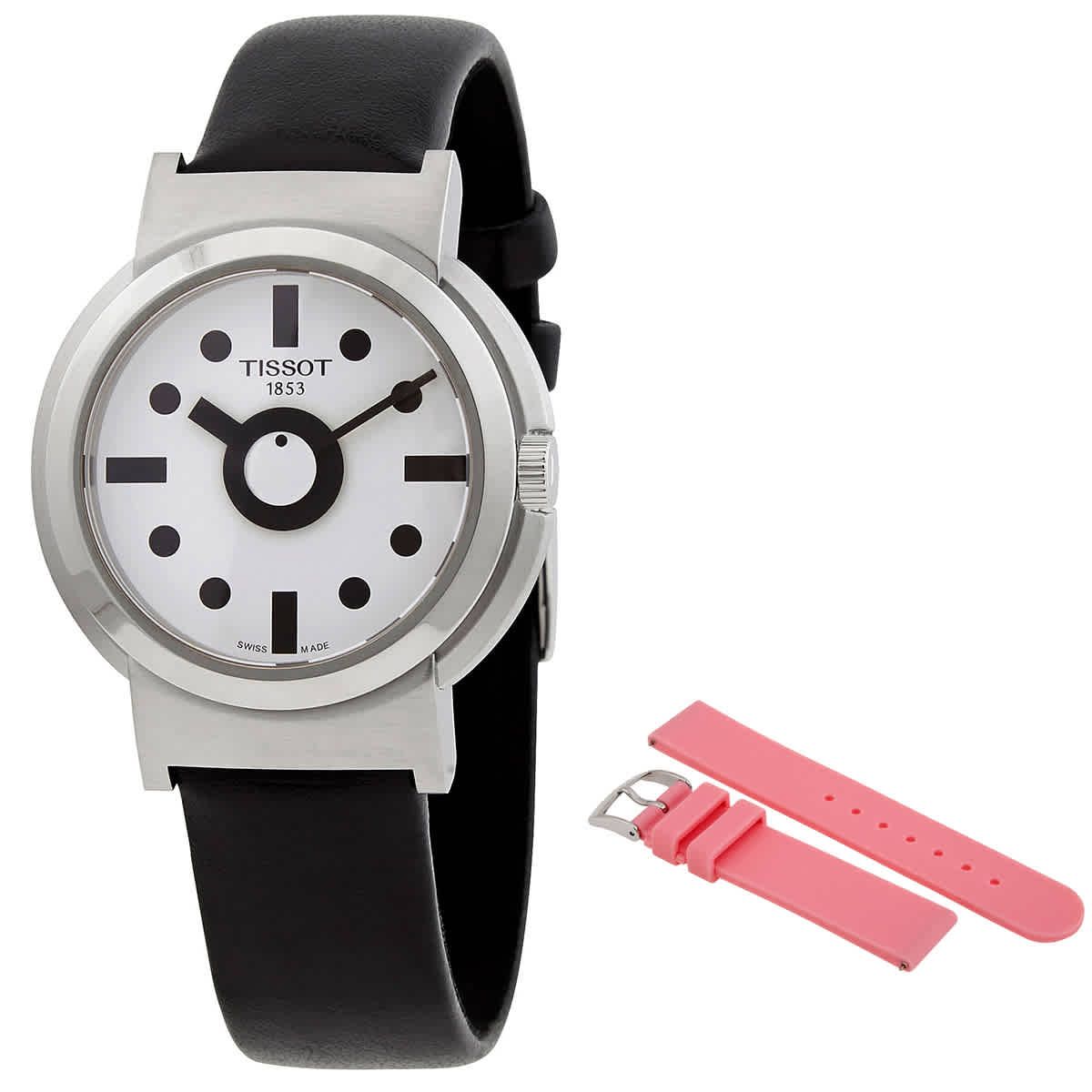  Đồng Hồ Nữ Tissot Heritage Memphis Quartz White Dial 