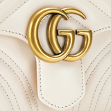  Túi Nữ Gucci Marmont Mini Top Handle Bag 'White' ‎ 