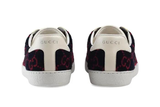  Giày Nam Gucci Ace GG Wool 'Black Red' 