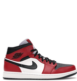 air jordan i mid chicago black toe