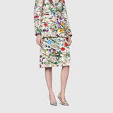  Giày Nữ Balenciaga The Hacker Project Knife Pump Flora Print 'Black' 