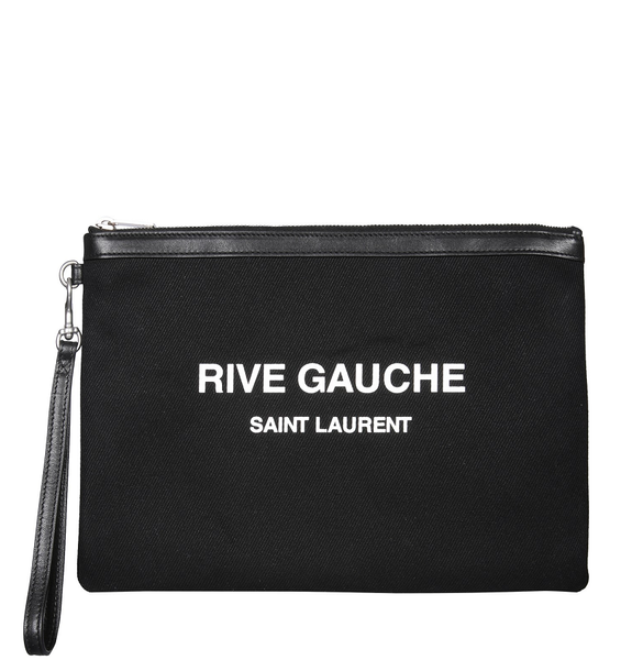  Túi Nam Saint Laurent Rive Gauche Bias Canvas 'Black' 