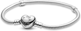  Vòng Tay Pandora Heart Shaped Clasp Bracelet Sterling 'Silver' 