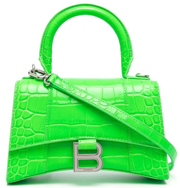  Túi Nữ Balenciaga XS Hourglass 'Fluo Green' 