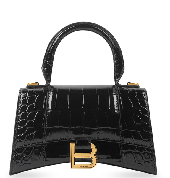  Túi Nữ Balenciaga Hourglass XS Handbag 'Black' 