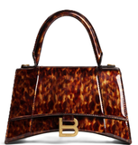 Túi Nữ Balenciaga Hourglass Small Tortoise Shell 'Brown' 