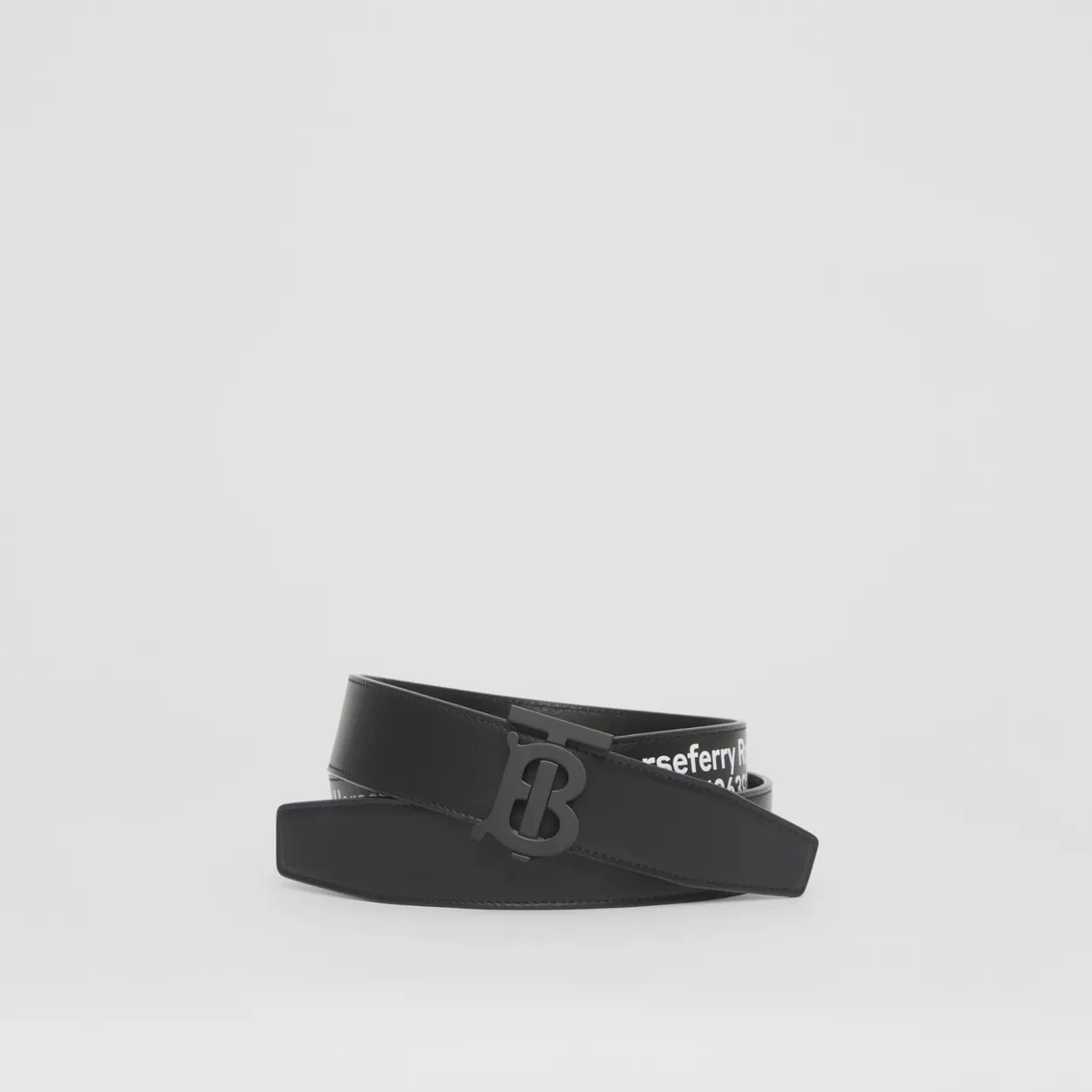  Thắt Lưng Nam Burberry Coordinates Print Leather Belt 'Black' 