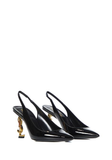  Giày Nữ Saint Laurent Opyum Slingback Pumps 'Black' 