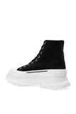  Giày Nữ Alexander McQueen Wmns Oversized Sneaker High 'Black' 